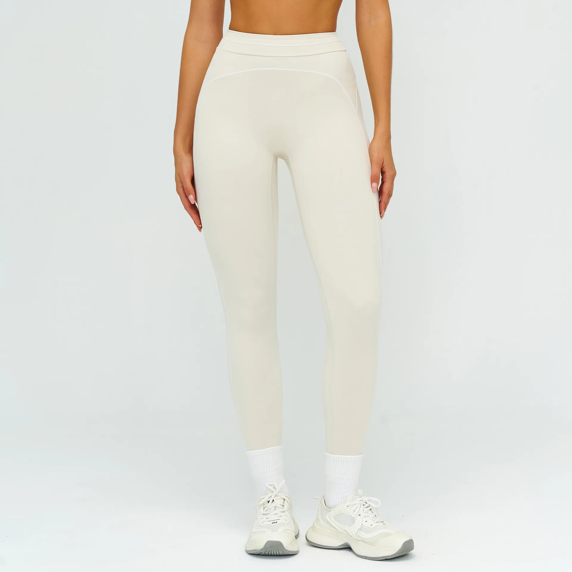 Leggings Cross Waist Workout Leggings Woman Soft Yoga Pants Running Gym Tight Pants Push Up High Waist Sports Leggings Women 5