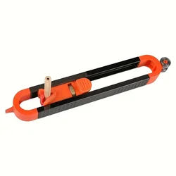 Precision Locking Woodworking Ruler for Accurate DIY Projects & Complex Contours (Orange)