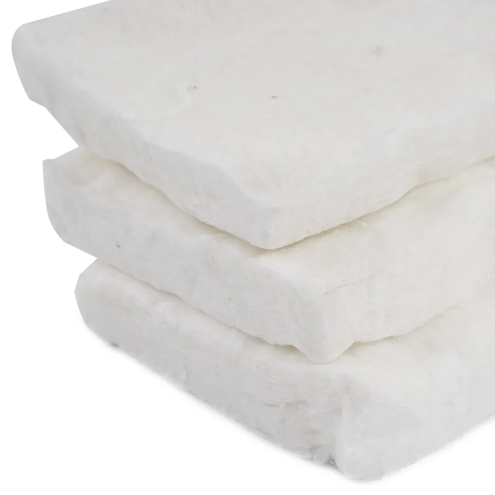 3pcs Ceramic Sponges High Temperature 1206℃ For Fireplaces Ovens Gel Burners 30x10x3cm Wool Cotton Bioethanol Ceramic Sponges ceramic fireplace sponge