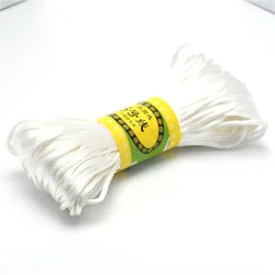 Premium Nylon Satin Cord for Jewelry and Crafting - 2.5mm, 20m (Original White)
