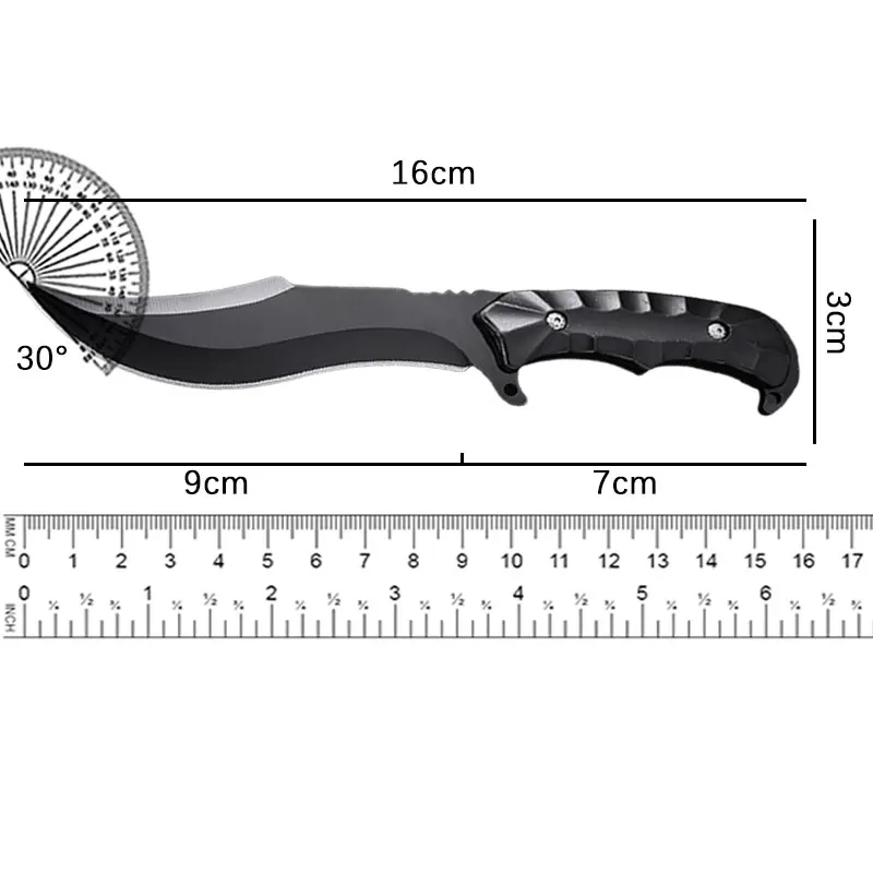 Outdoor Camping Style Portable Knife, Outdoor Straight Knife, Outdoor Knife, High Hardness Stainless Steel Camping Style Knife 3