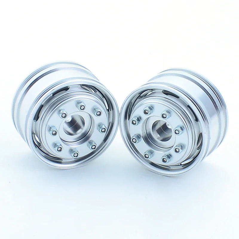 

1:14th Scale Metal Front Drive Hub 25mm Width Wheels Rim for Tamiya RC Truck Tipper SCANIA 770S 56368 ACTROS BENZ MAN Model Car