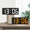 Two Sets of Minimalist  Alarm Clocks - Korean Fashion Style with Big  Digital Display  Bedrooms 3