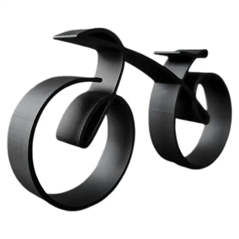

Minimalistic Bike Wire Sculpture Creative Acrylic Stylish Home Wall Decor Simple Style Fine Workmanship Bike Silhouette Ornament