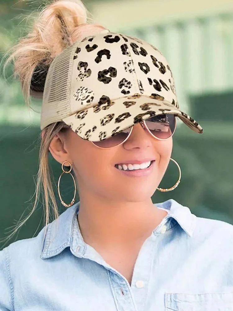 New Fashion Leopard Mesh Splicing Criss 