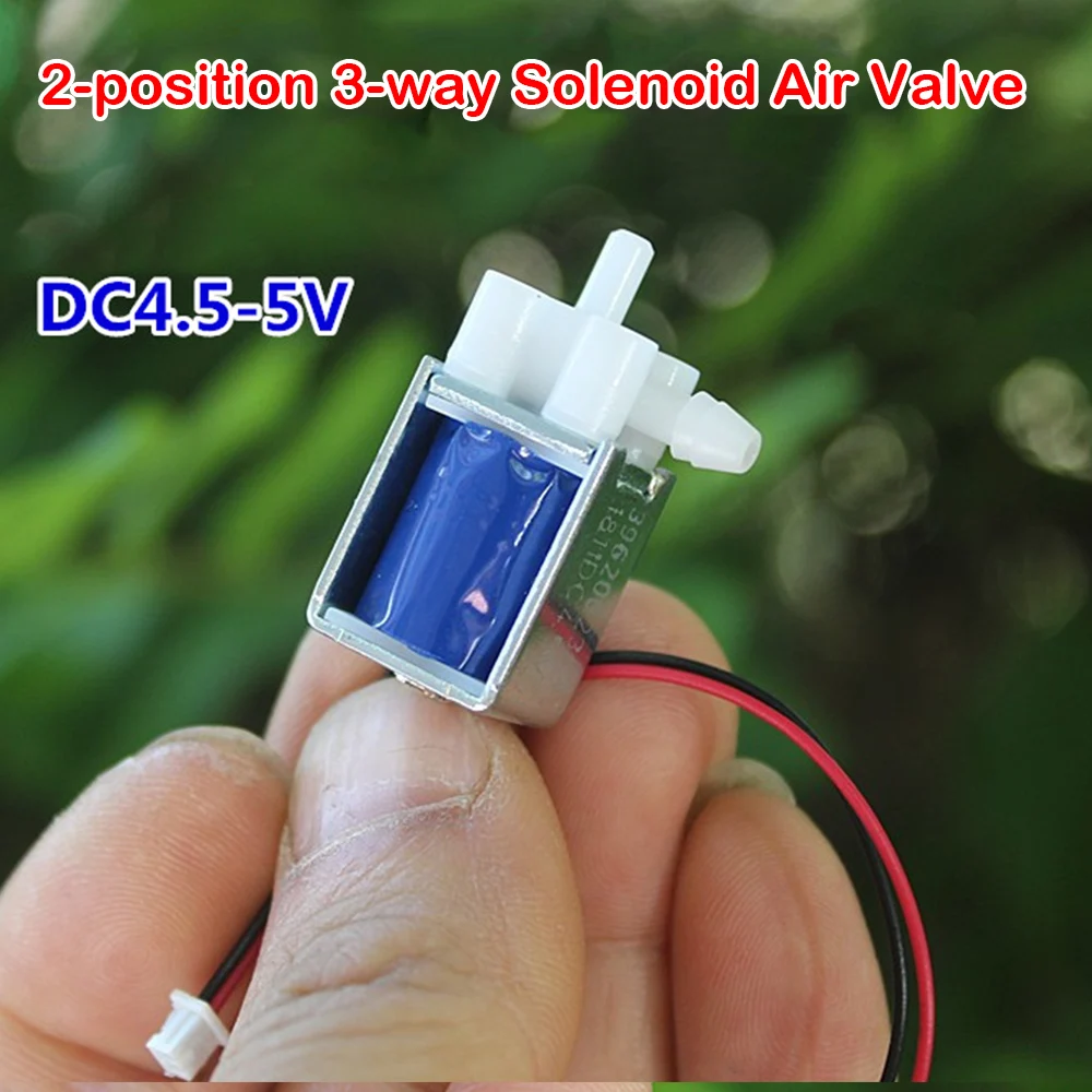 

DC 5V 2-position 3-way 0420 Solenoid Valve Micror Small Air Valve Low Pressure Air Exhaust Valves Electric Switch Accessories