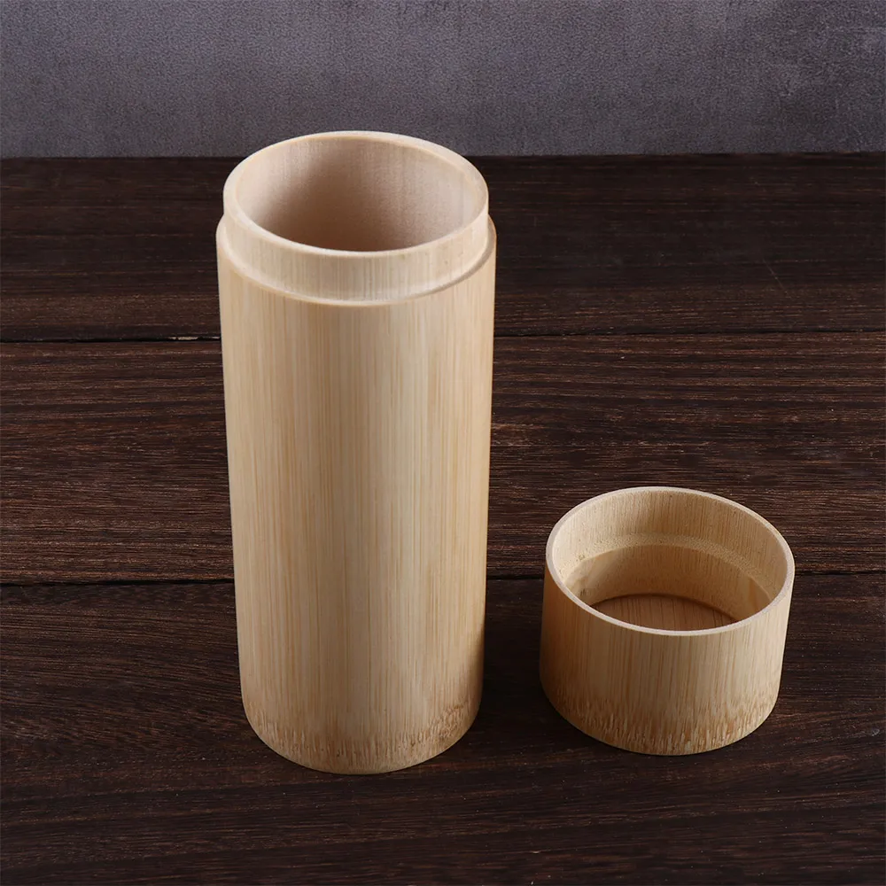 Handmade Tea Box Bamboo Storage Box Tea Canister Lid Seal Kitchen Storage Jars Accessories Spice Case Organizer tea tin box,tea canister