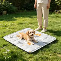 Pet Cooling Mat Scratch Resistant Cold Pet Sleeping Mat Cooling Dog Bed Pad For Small Medium Large Puppy Kittens Indoor Outdoor 3