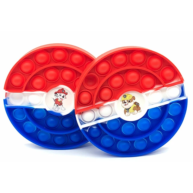 Paw Patrol Dog Model Anime Action Figure Chase Skye Rocky Rubble Marshall Bubble Fingertip Press Relieve Stress Toy Kids Gifts 5