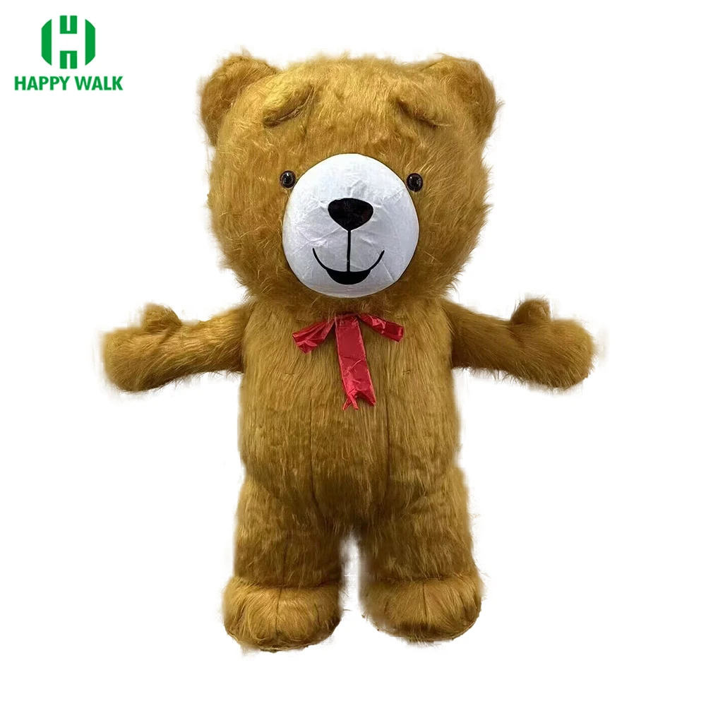 

Inflatable Teddy Bears Costume Cosplay Mascot Suit Party Furry Carnival Halloween Xmas Easter Adult Costume Multicolor Plush