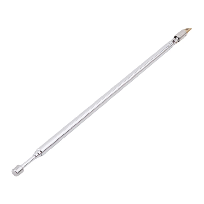 

Replacement 62cm FM Antenna Radio Portable 4 Sections TV Antenna Telescopic Rotatable Antenna Aerial For Radio Connector Aerial