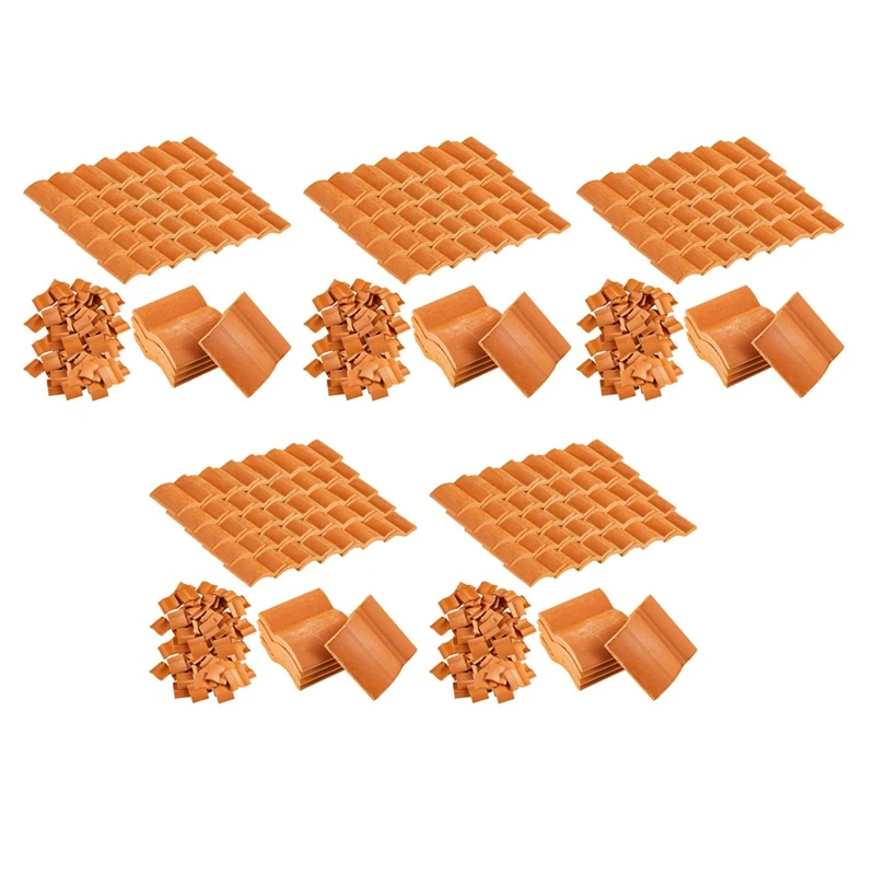 

2023 Hot-Roof Tiles Model Building Set Miniature Tiles Roof Tiles Dollhouse Shingles Fake Tile Model Landscape Accessories,500Pc