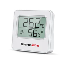 Smart Digital Bluetooth Weather Station Thermometer & Hygrometer (WHITE)