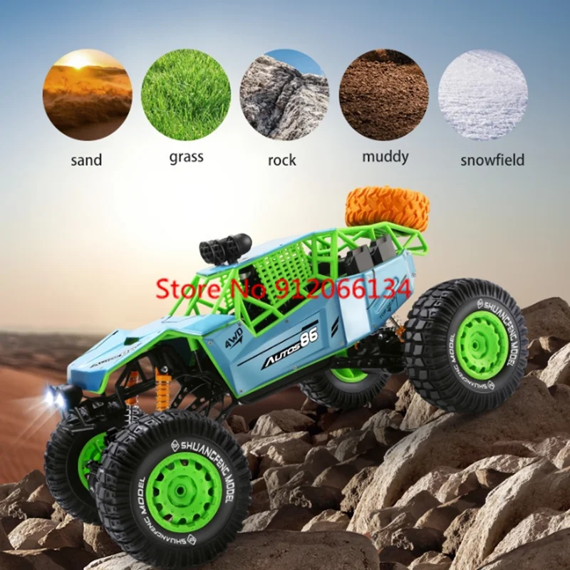 1:8 Large Alloy Off-Road Climbing Remote Control Car 4WD Shock