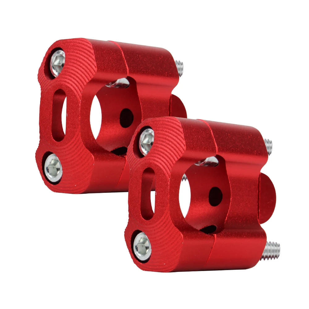 Universal Handlebar Risers Adapter for Motorcycles - Off Road Bar Clamps (1 Pair)