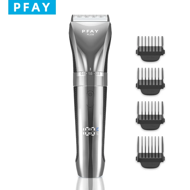 

PFAY PL158 Professional Hair Clipper Hair Cutting Machine IPX6 Waterproof Hair Beard Trimmer for Men Grooming Barber Shop Kit