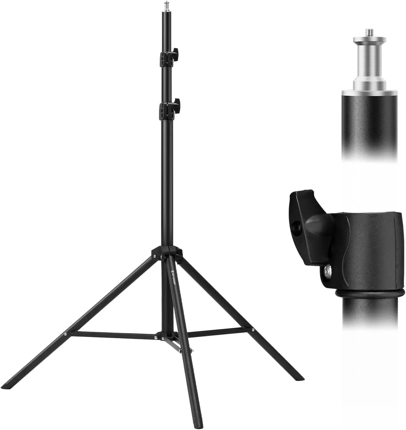 Portable 9.1ft Extendable Light Stand with 1/4' Screw for Strobe ...