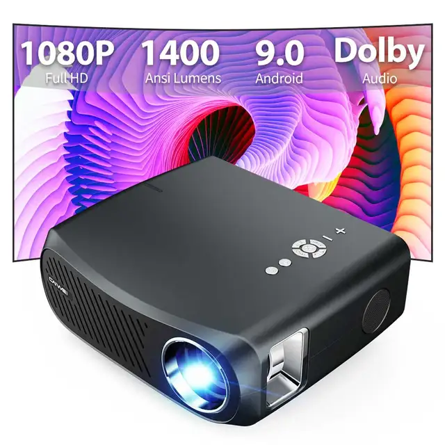 CAIWEI Projector 4k 15000 lumens 1920*1080p Full HD Movie LED Projector ...