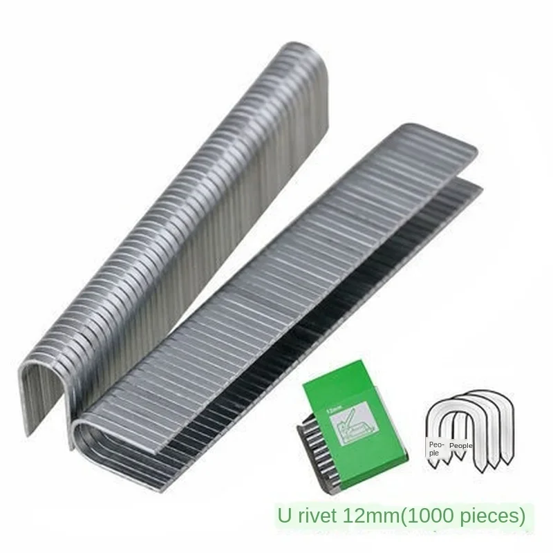 Set Van 5000 U-vormige Nietjes 12x6.3x1.2 Mm Voor Nietpistool Bevestiging Laagspanningskabels Accessoires Nietjes Bekleding Meubels Houtwerk Staal