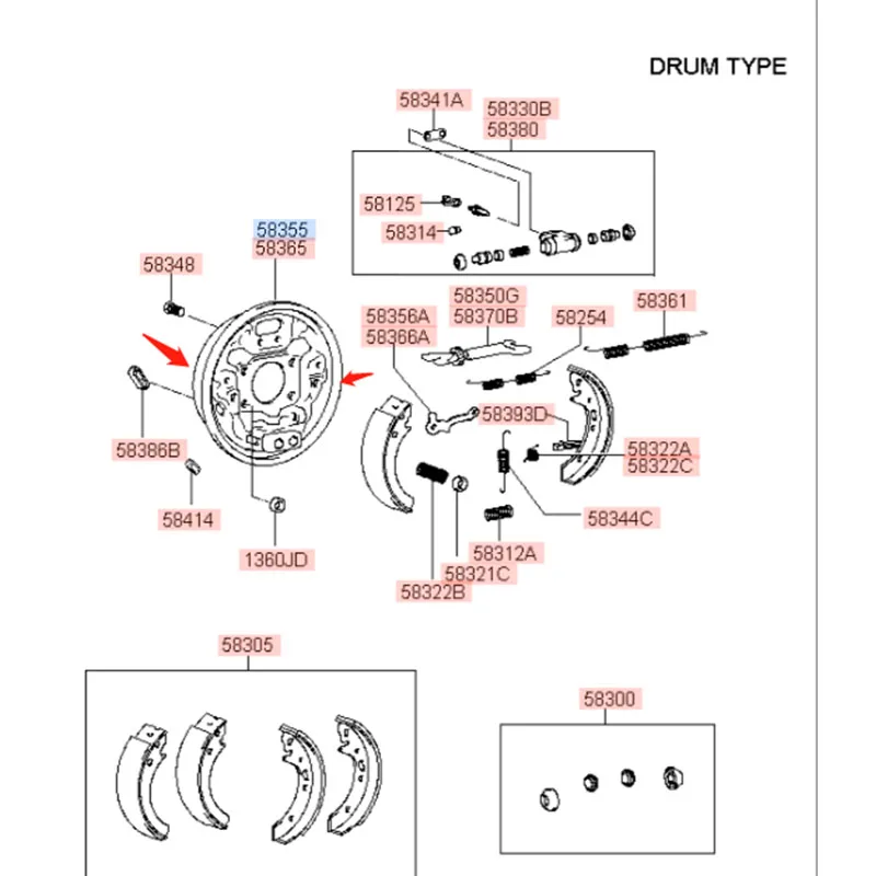 Genuine Brake Backing Plate Rear Forhyundai Sonata Kia Optima 0105