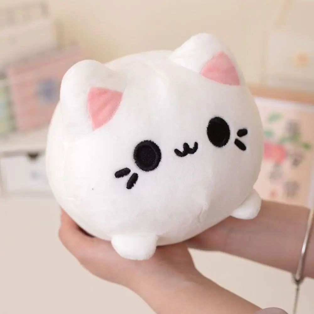 20cm Kawaii Black Cat Stuffed Animal Purple Kitten Plush Toys Pink Peachy Cat Soft Dolls Cute Plushie Presents For Girl Friends