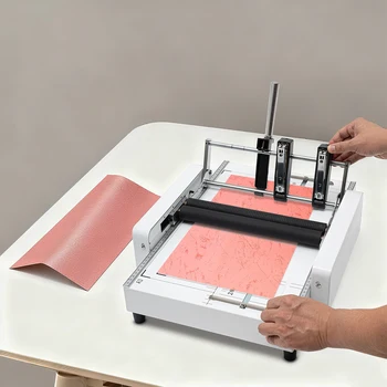 60W Paper Folding Machine, A3 Booklet Maker, Binding & Folding Machine with Visible Panel 5.83*8.27in-11.69*16.54in 2