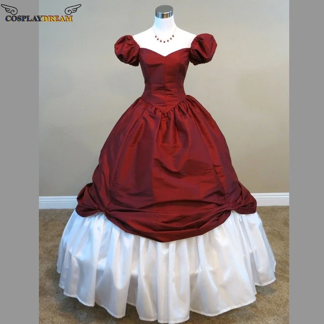 Victorian Princess Dress Civil War Southern Ball Women Girl Elegant Red Ball Gown Clothing Custom Made - Cosplay Costumes - AliExpress