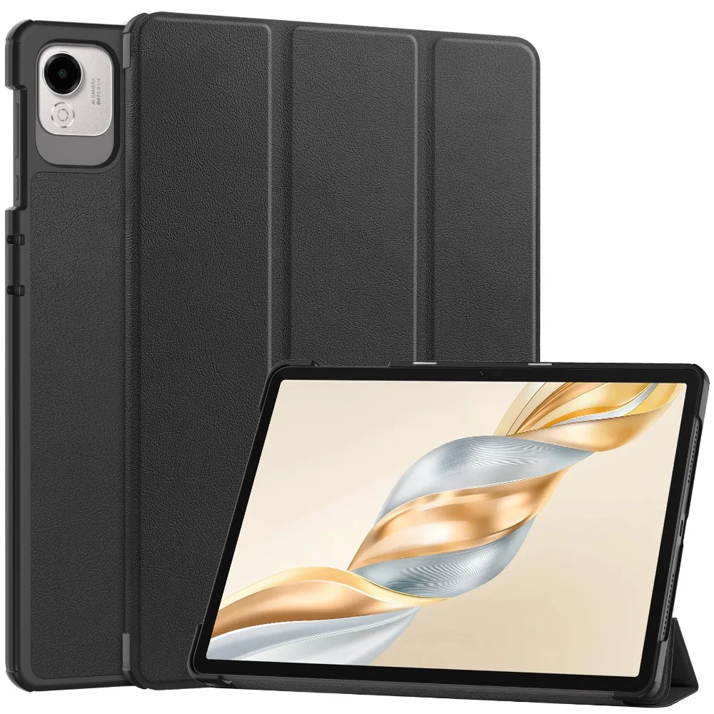 Elegant Tri-Folding PU Leather Tablet Cover