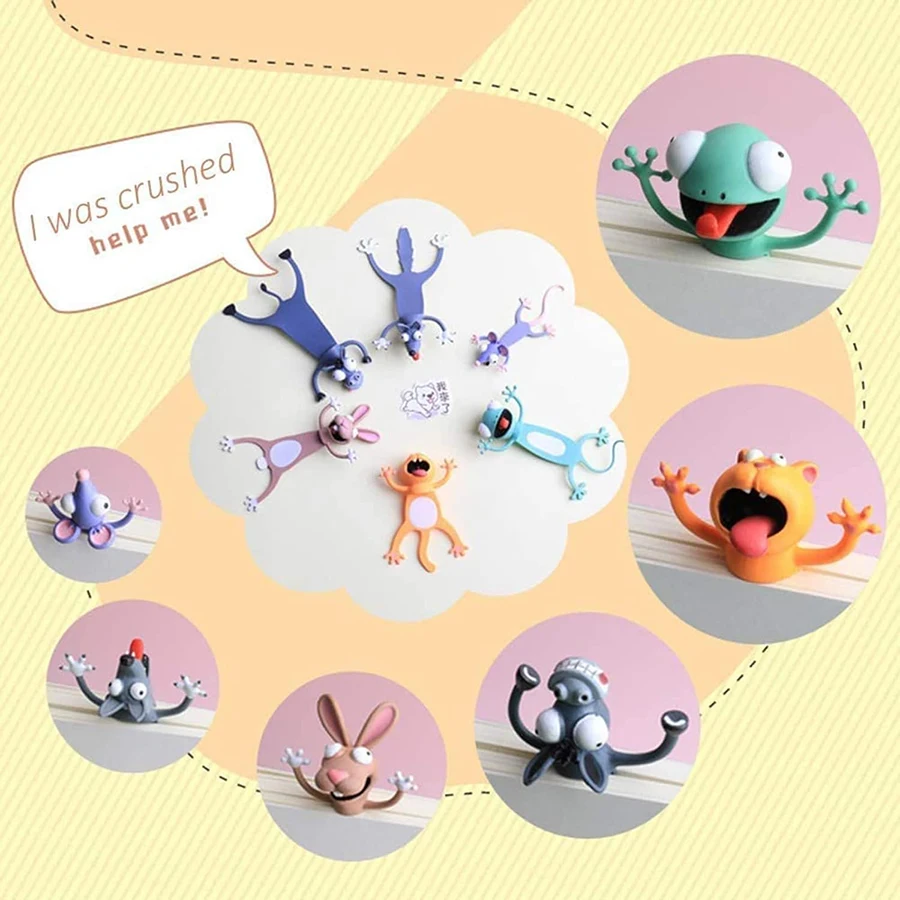 Animal PVC Bookmarks 3D Funny Reading Markers for School Gift for Book Lovers & Students