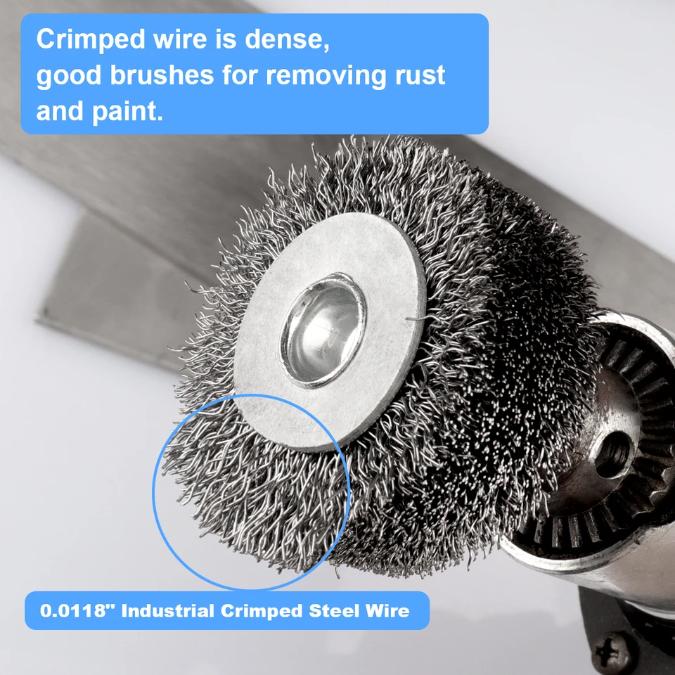 MAXMAN Wire Brush Set 2 PCS, Stainless Steel Wire 10 Ghana - View #2