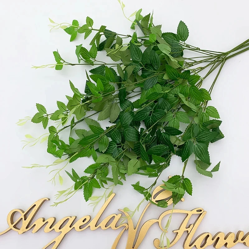 Woohome 150 Foglie Artificiali In Seta Verde Per Decorazione Fai-da-Te – Matrimoni, Centrotavola, Giardino - 3