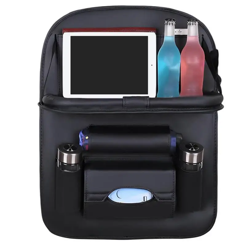 

Backseat Car Organizer Hanging Passenger Seat Storage Bag Car Back Storage Folding Dining Table Rack Keep Your Car Organized