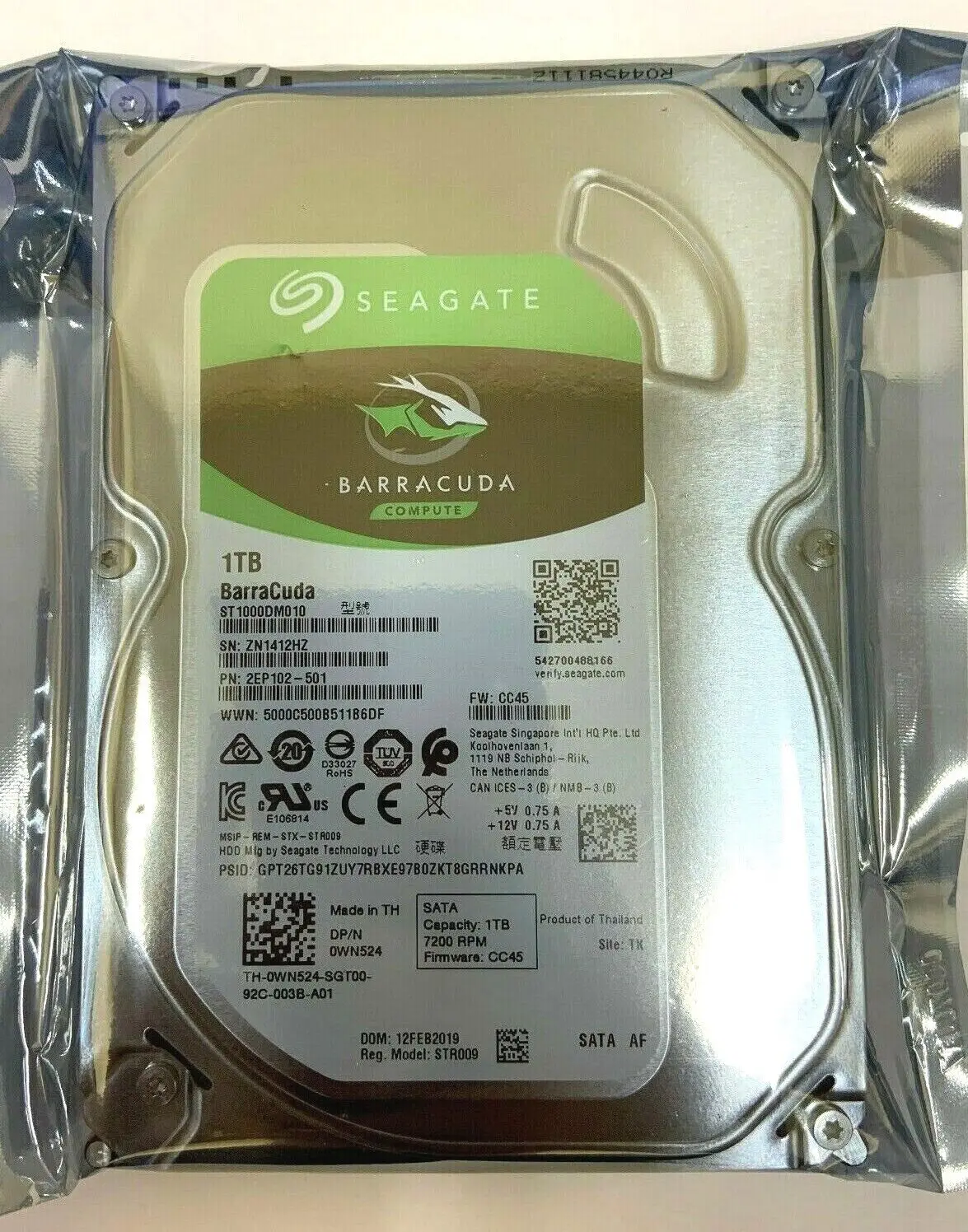 Seagate Barracuda ST2000DM008 2TB 3.5" SATA Internal Hard Drive – High Capacity HDD For Desktops & PCs