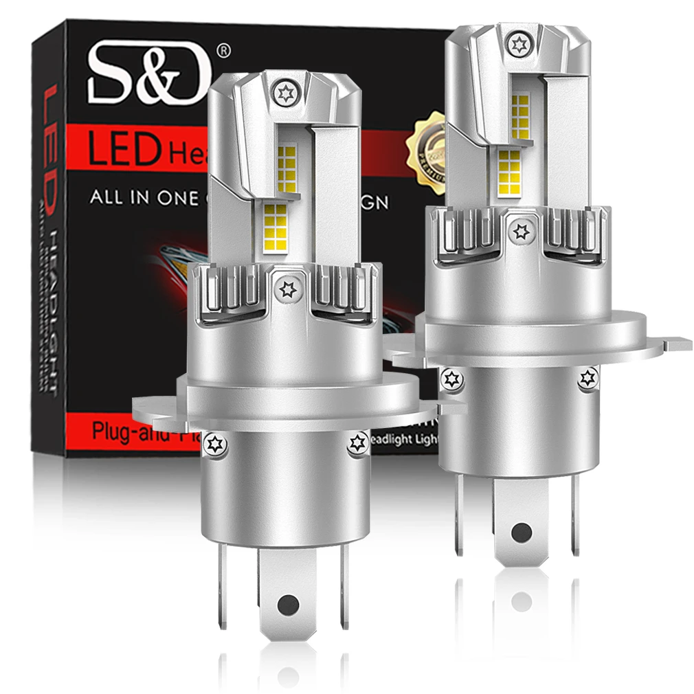 Canbus H4 Led Headlight Bulbs 110w High Low Beam 30000lm Car Lights ...