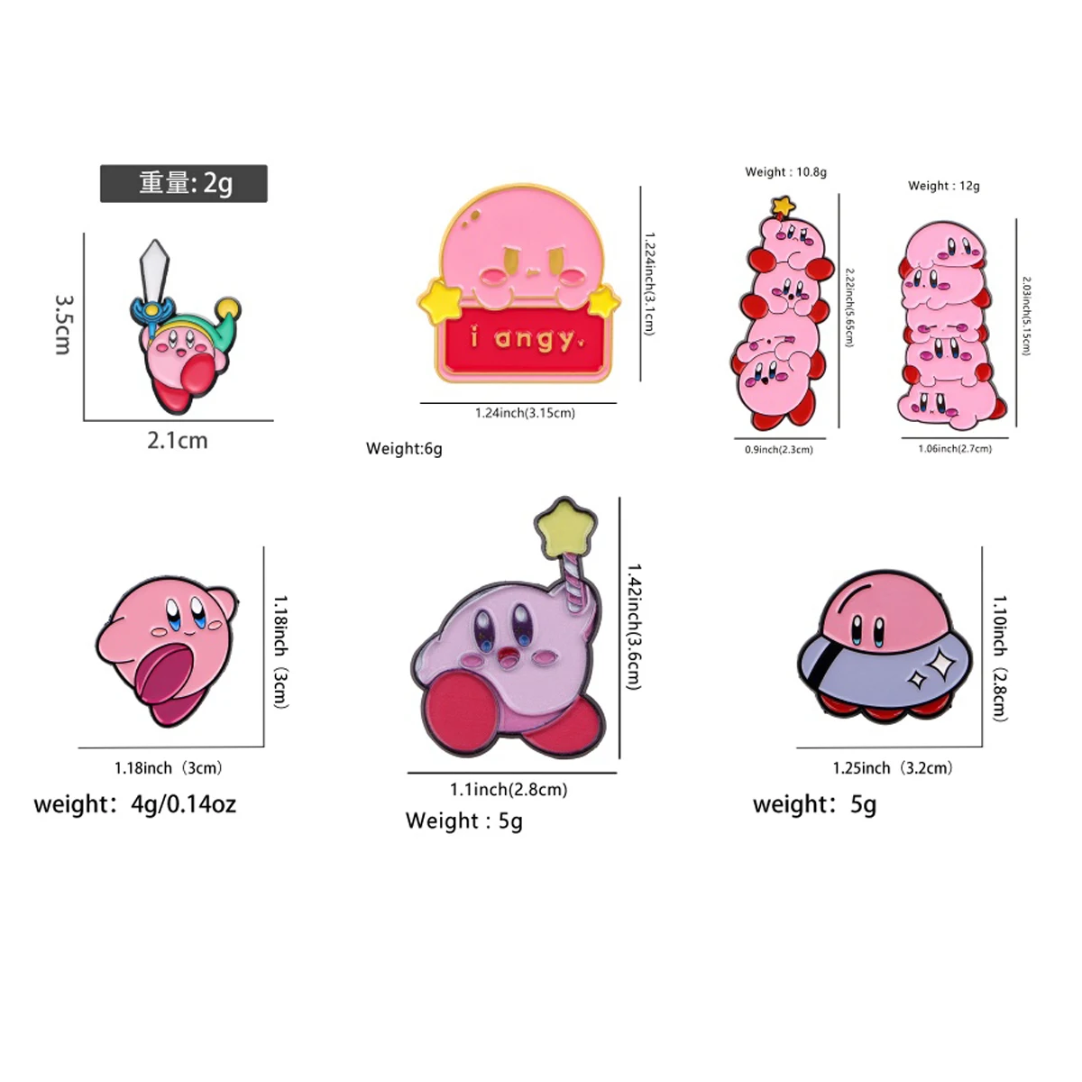 Niedliche Rosa Helden-Emaille-Pins Cartoon-Broschen Abzeichen für Rucksäcke Jacken Hüte Retro-Kollektion Geschenke Cosplay-Accessoires – Detail 1