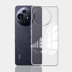 Clear Soft Silicone Shockproof Phone Case - Transparent Protective Cover Bumper for TCL 50Pro Nxtpaper5G (Clear)