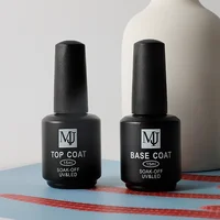 High quality top coat base coat with private label 15ml long lasting strengthen bling nail gel top and base coat nail polish 1