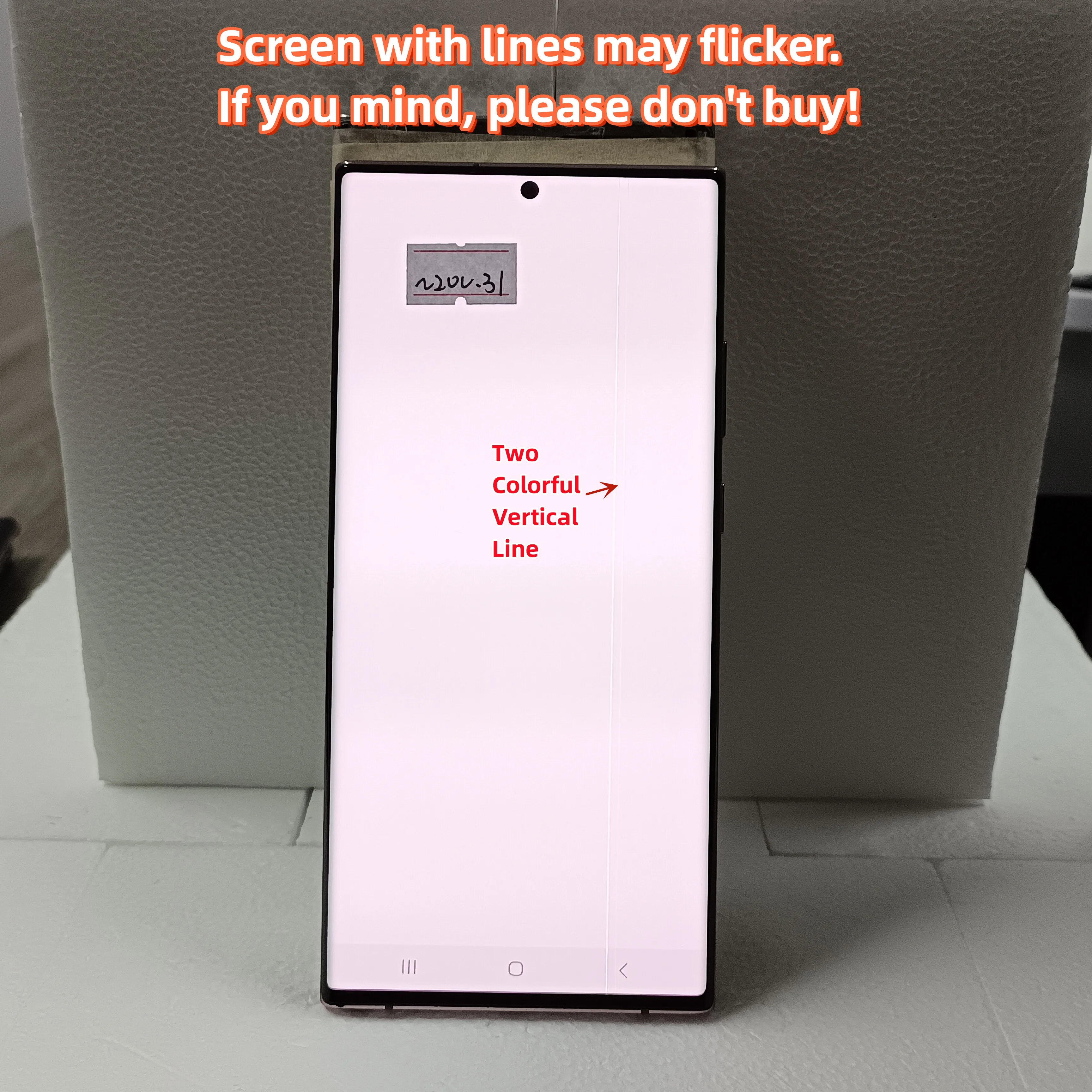 

6,9 ''AMOLED с дефектами для Samsung Galaxy Note 20 Ultra ЖК-дисплей в рамке N985 N986 сенсорный экран дигитайзер Запасная часть