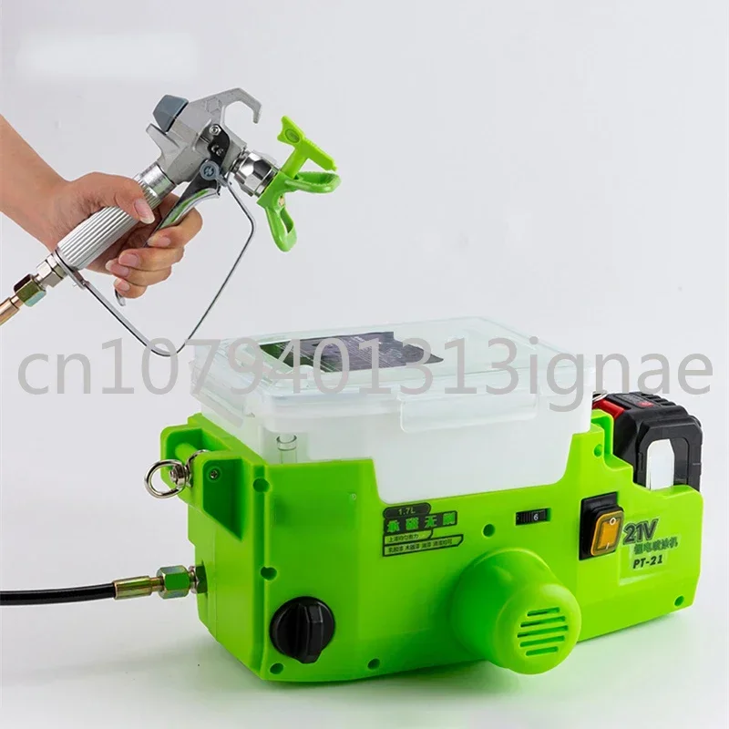 Portable Airless Sprayer Lithium Battery Professional High-pressure Paint Spraying Machine Painting Tool for Furniture Spraying