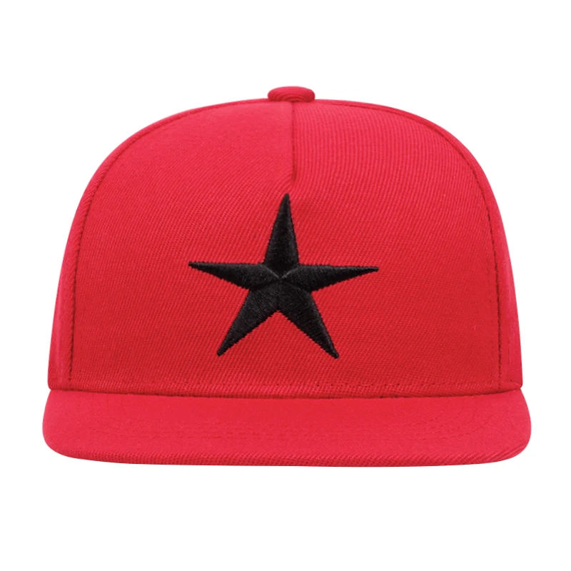 Kinder Pentagramm Stickerei Mode Snapback Cap Outdoor Straße Hip Hop Caps Outdoor Einstellbare Baseball Cowboy Caps – Detail 5