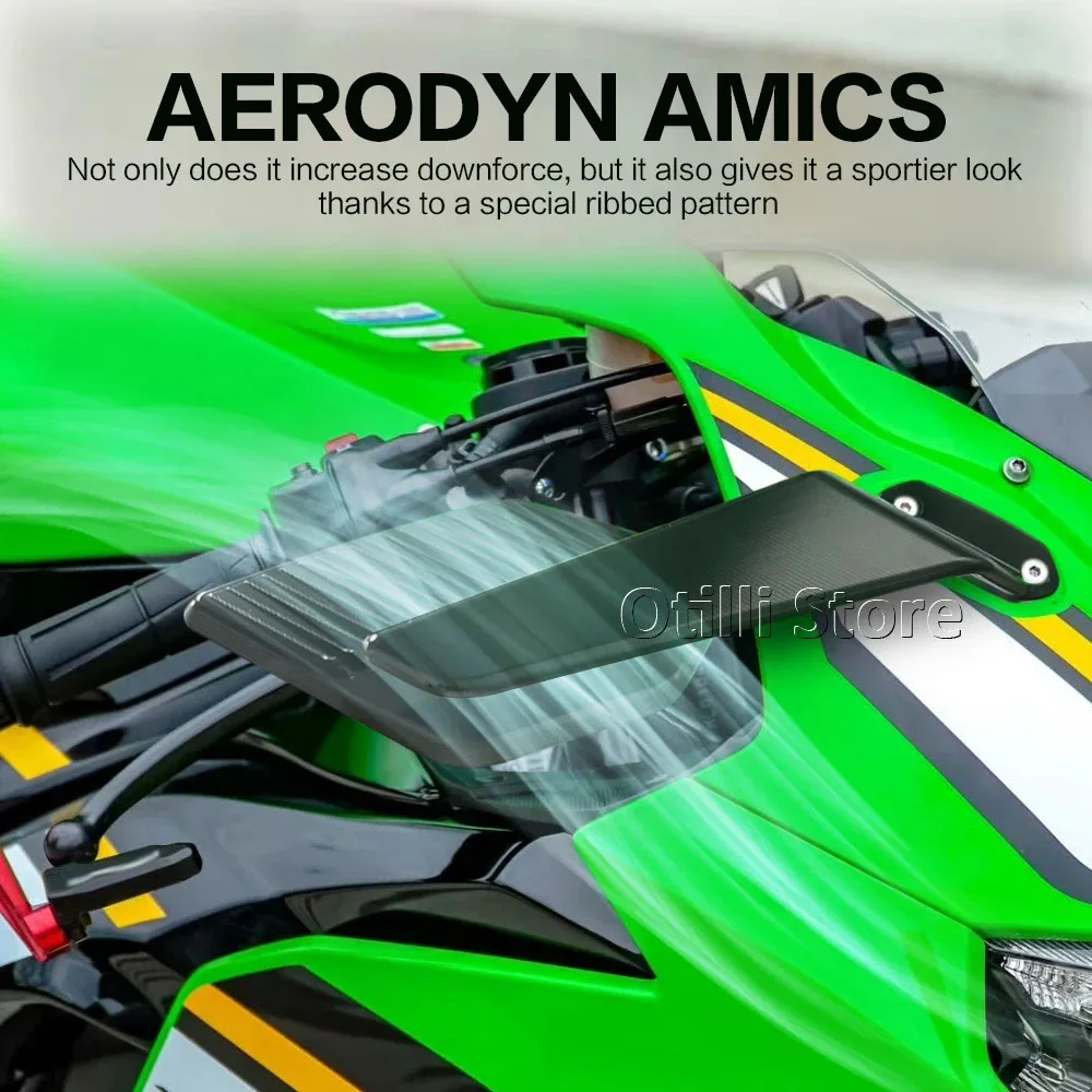 새로운 닌자 636 ZX-6R 스텔스 맥스 미러 오토바이 후면보기 사이드 미러 가와사키 Ninja636 ZX-6R 닌자 636 ZX6R 2025-2019