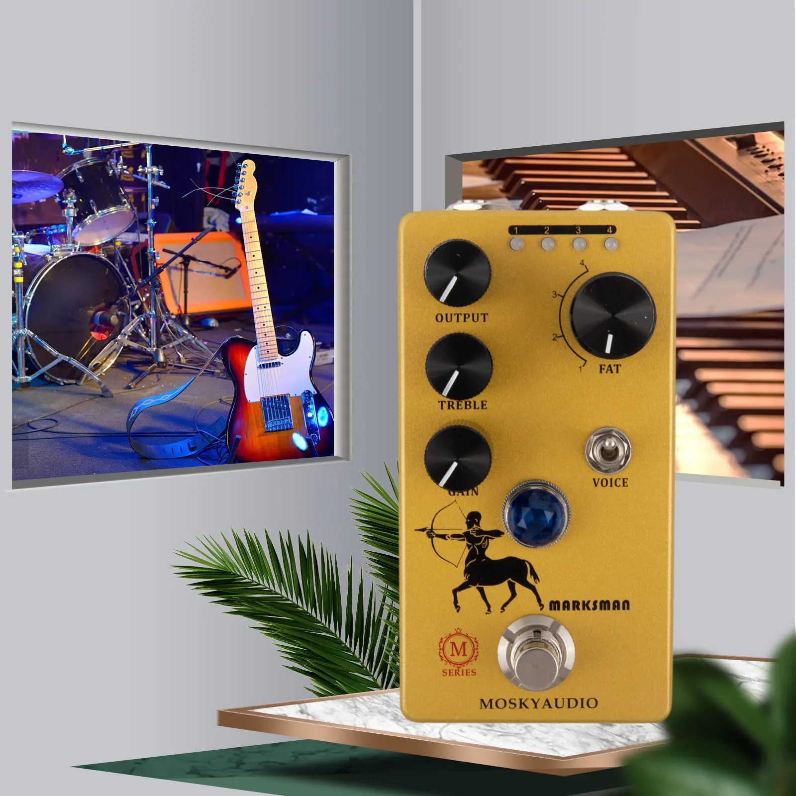 

Педали для гитары, педаль для гитары, педаль для создания эффектов, 11,5*6,5*5 см, повышающий/перекручивающий режим работы, выход TREBLLE, желтый, Новинка