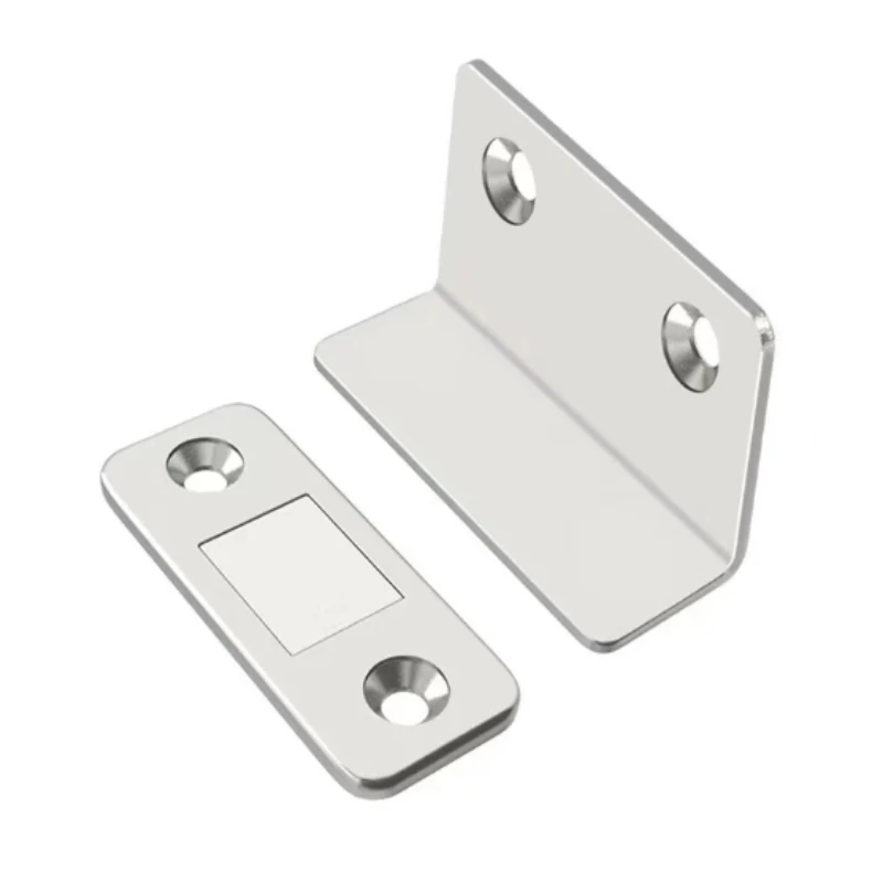 2pcs Magnetic Door Catch Latch -Invisible Strong Adhesion, Drill-Free Mount, Seamless Release- Ideal for Cabinets, Sliding Doors