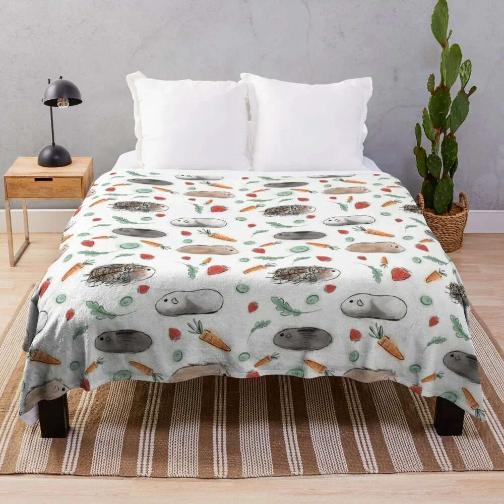 

Guinea Pig Squad Throw Blanket Picnic manga wednesday Blankets