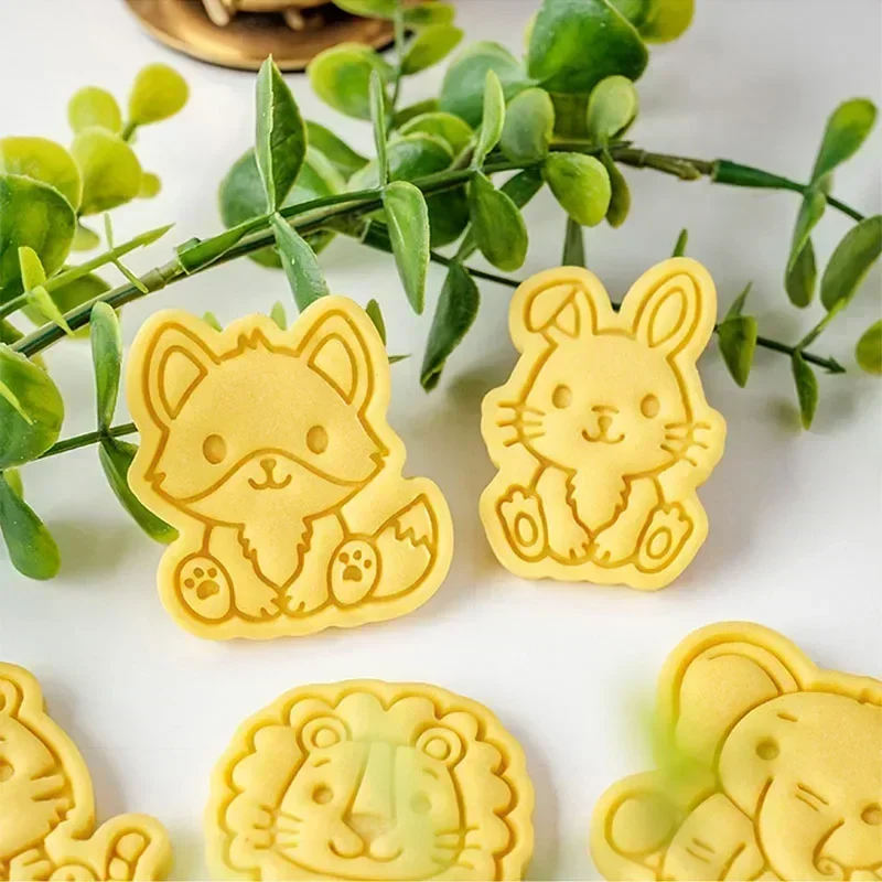 Cartoon Animal Cookie Mold Fondant Biscuit Cutters Lion Shaped Pastry Baking Tools Birthday Party Supplies cookie cutter,baking mold,cookie mould,cookie printing mold,fondant cutter