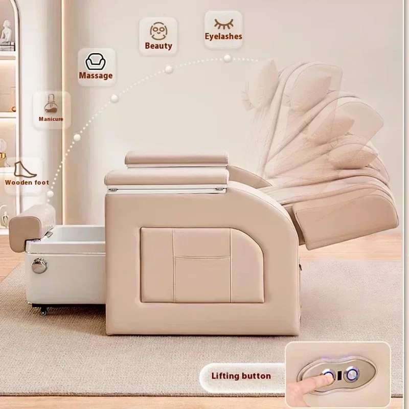 Nails Salon Pedicure Chair Spa Luxury Accessories Professional Beauty Salon Headrests Footrest Cama Fisioterapia Furniture