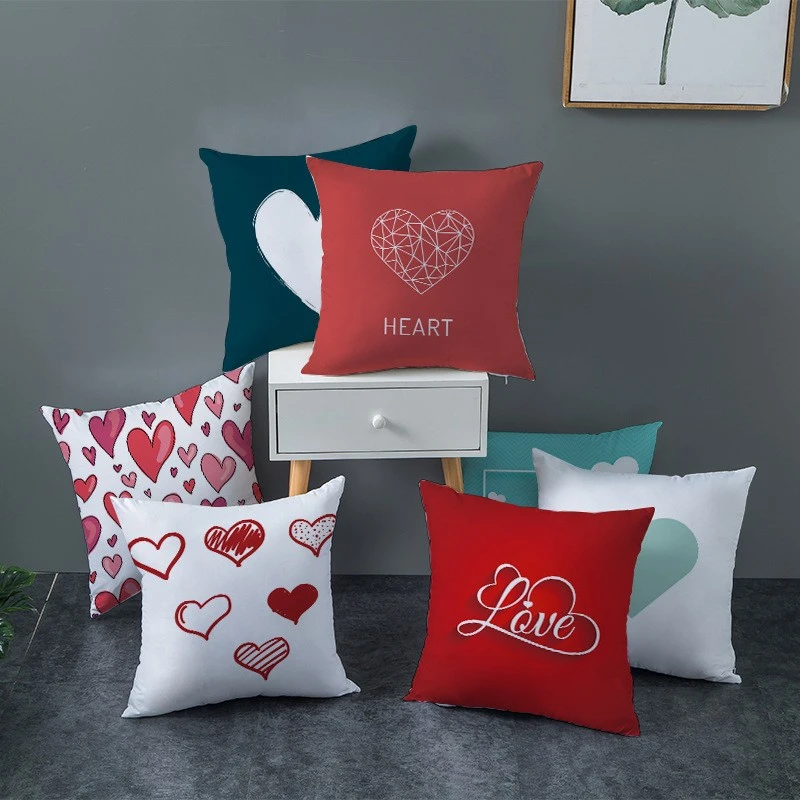 Covers Cushions Valentines Room Cushion Cover Love Valentines Red
