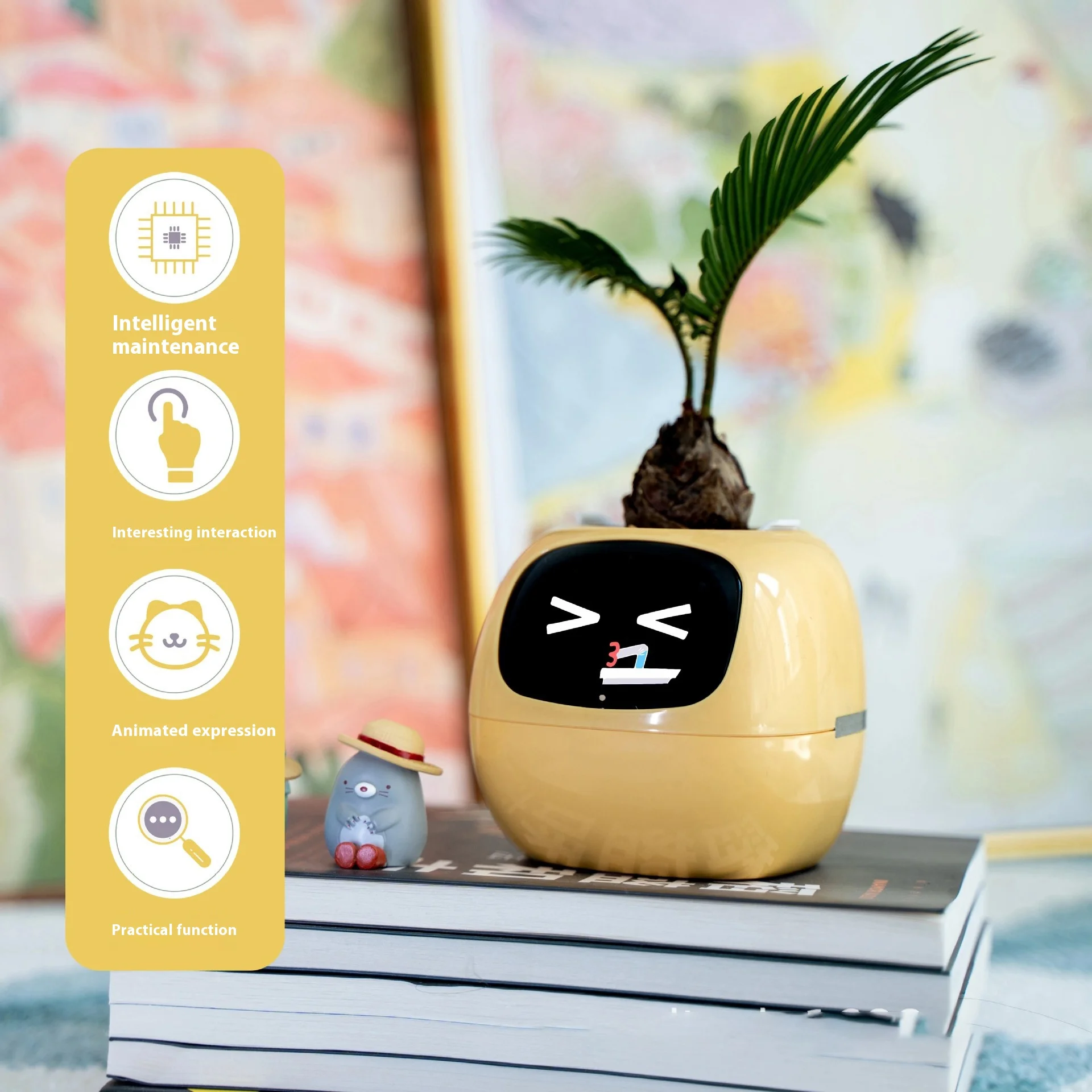 Ivy Robot Pet Smart Flower Pot Machine Pet Emotional Interaction Robot Room Decoration Gifts Child Toys