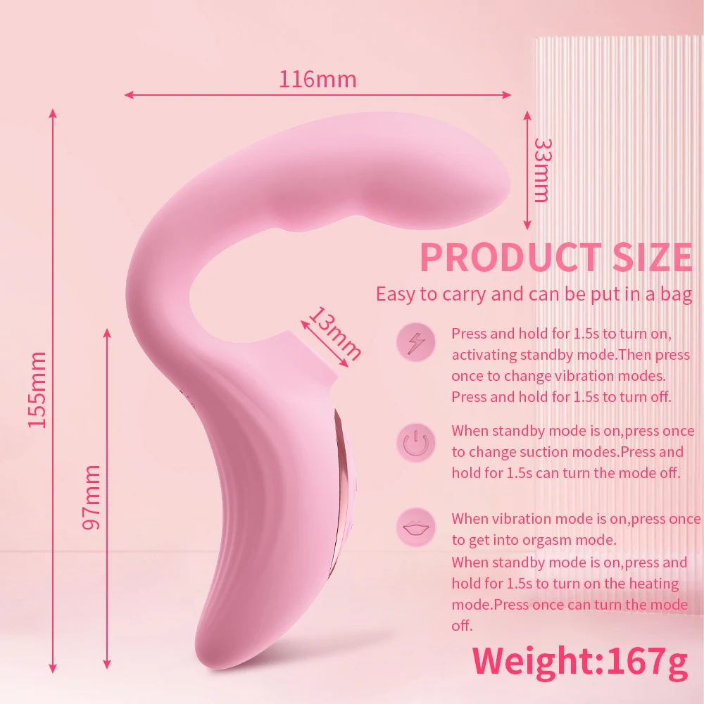 15 Modes Clit Sucker Vacuum Vibrator