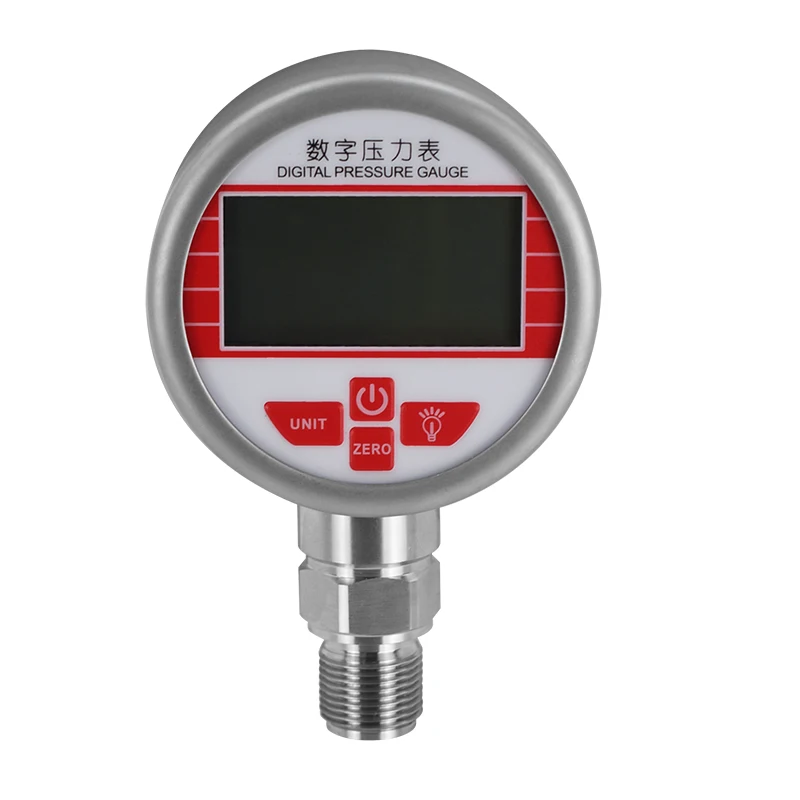 0-600bar Radial 100mm Stainless Steel Vacuum Air Pressure Meter Digital Manometer Monitor DC7V G1/4 Hydraulic Pressure Gauge